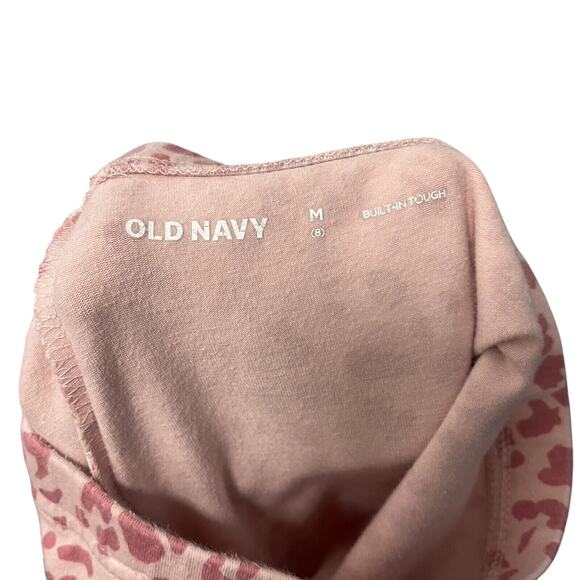 Old Navy | Pink Leopard Animal Print Legging Girls Size M (8) - Picture 4 of 5